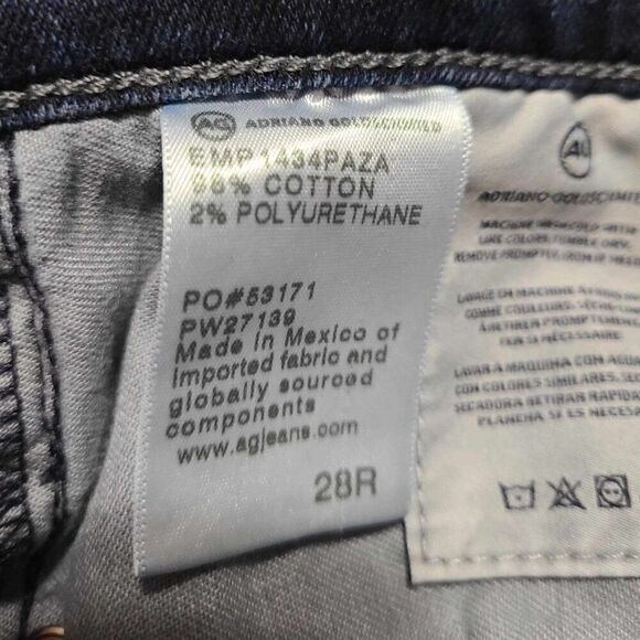 AG Adriano Goldschnmied Prima Cigarette Jeans size 28 Regular - Picture 5 of 13